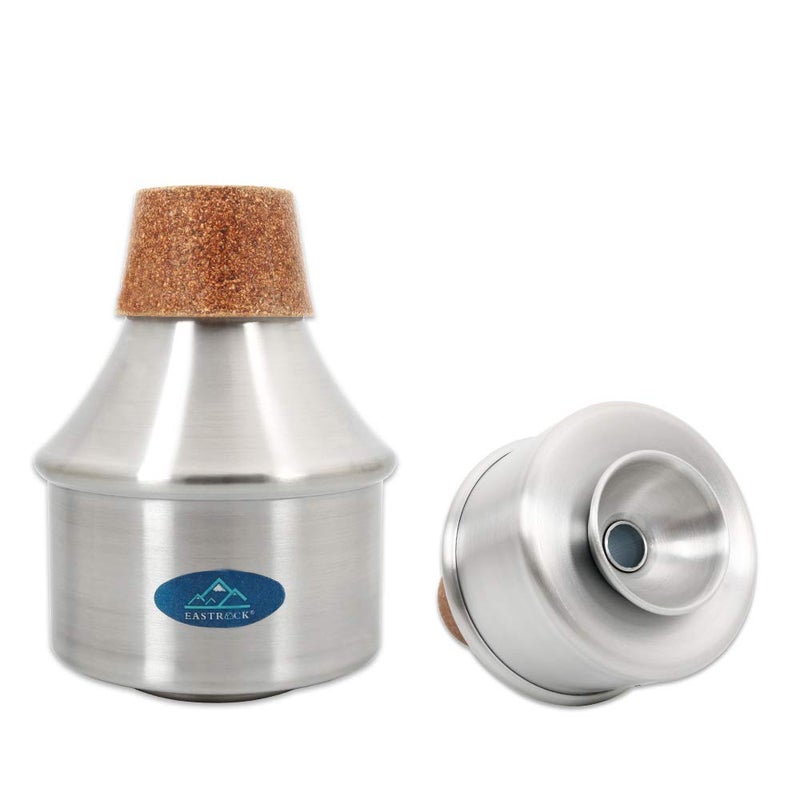 Eastrock Traditional Wah-Wah Mute,Extending Tube Mute for Trumpet,Silver - Image 2